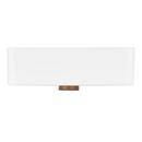 Signature Hardware White 16 in. Rectangular Fireclay Vessel Bathroom Sink 