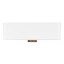 Signature Hardware White 16 in. Rectangular Fireclay Vessel Bathroom Sink 