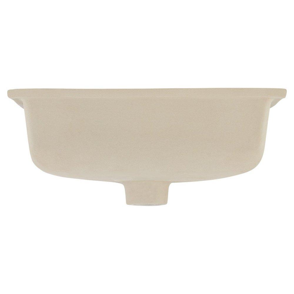 Signature Hardware White 16 in. Square Undermount Basin 