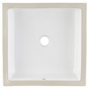 Signature Hardware White 16 in. Square Undermount Basin 