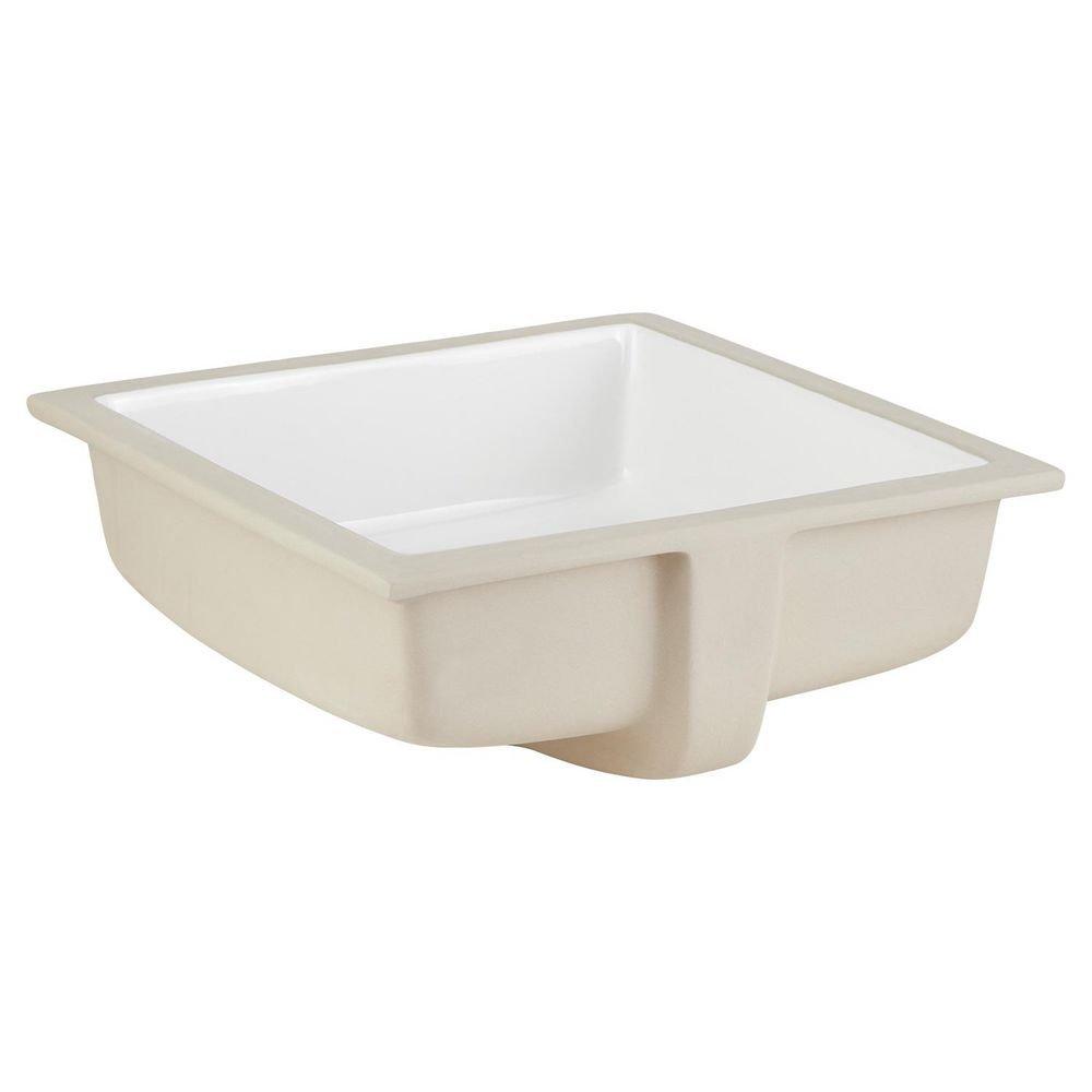 Signature Hardware White Undermount Basin 