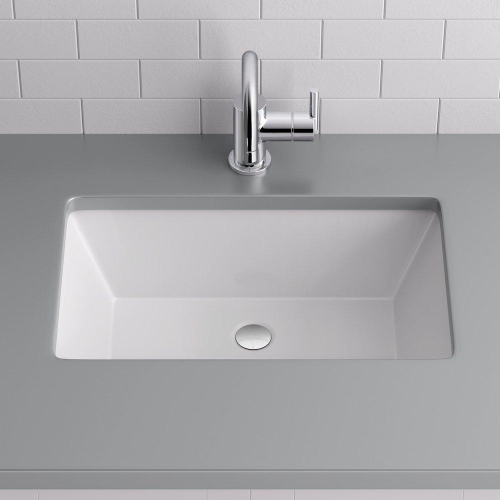 Undermount Bathroom Sink White 
