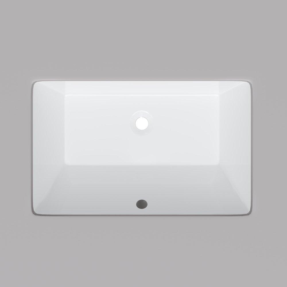 Undermount Bathroom Sink White 