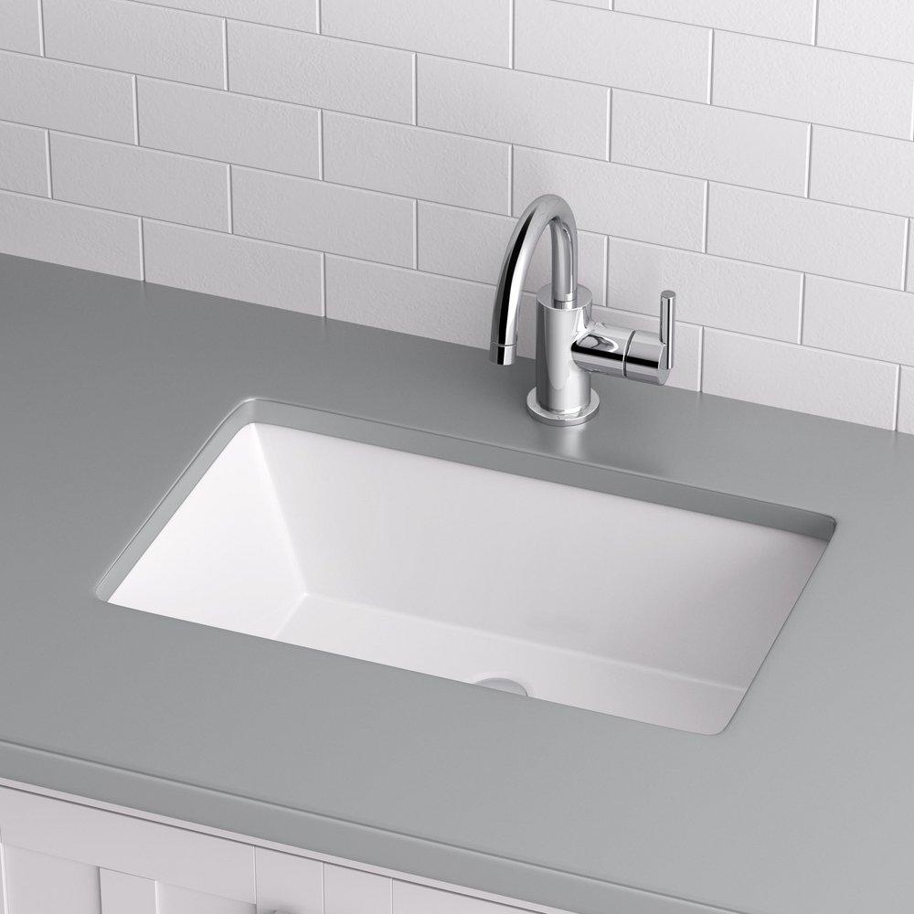 Undermount Bathroom Sink White 