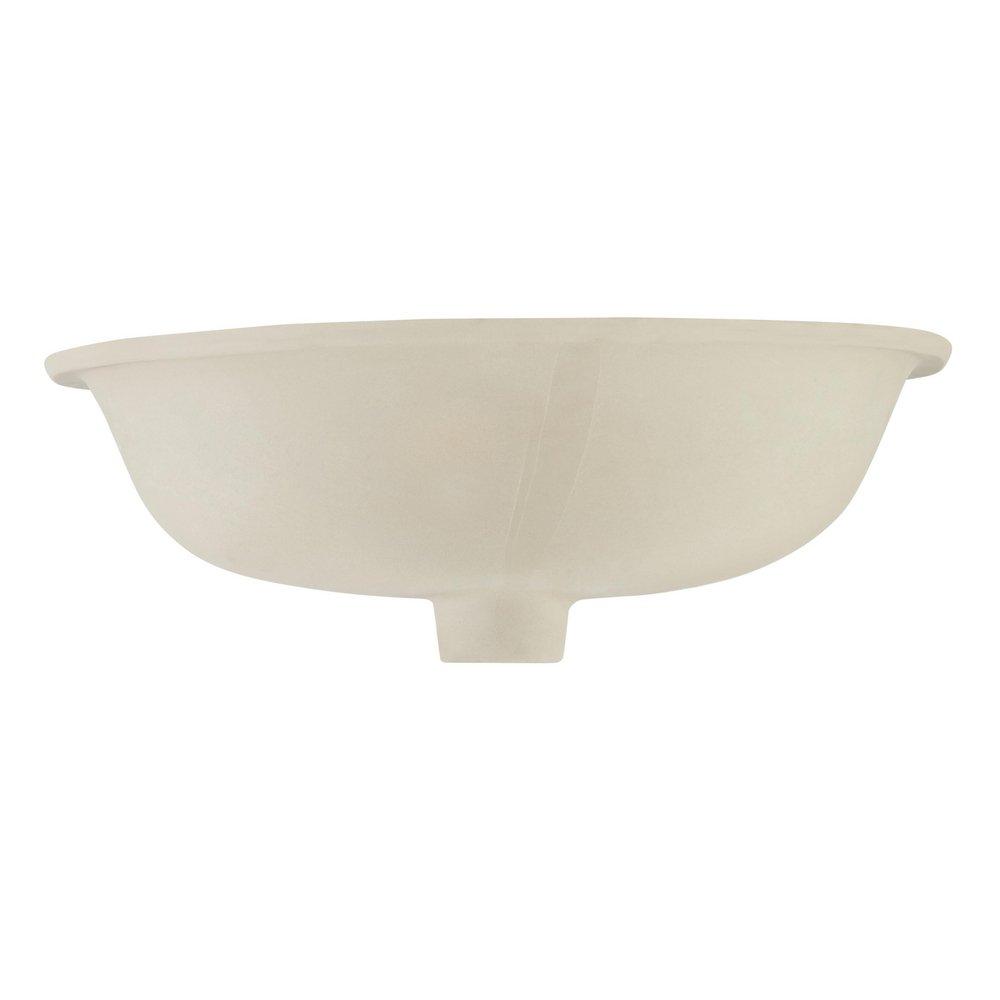 Signature Hardware White 21 in. Oval Undermount Basin 