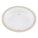 Signature Hardware White 21 in. Oval Undermount Basin 