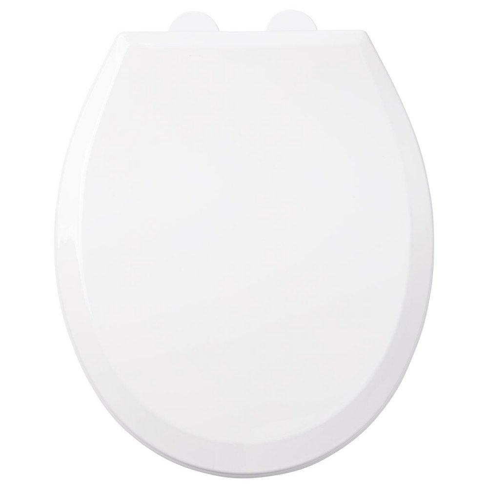 Signature Hardware White Round Toilet Seat 