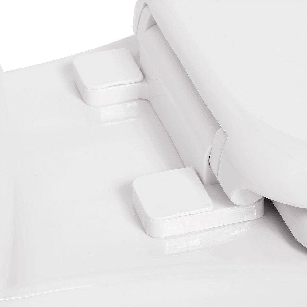 Signature Hardware White Round Toilet Seat 