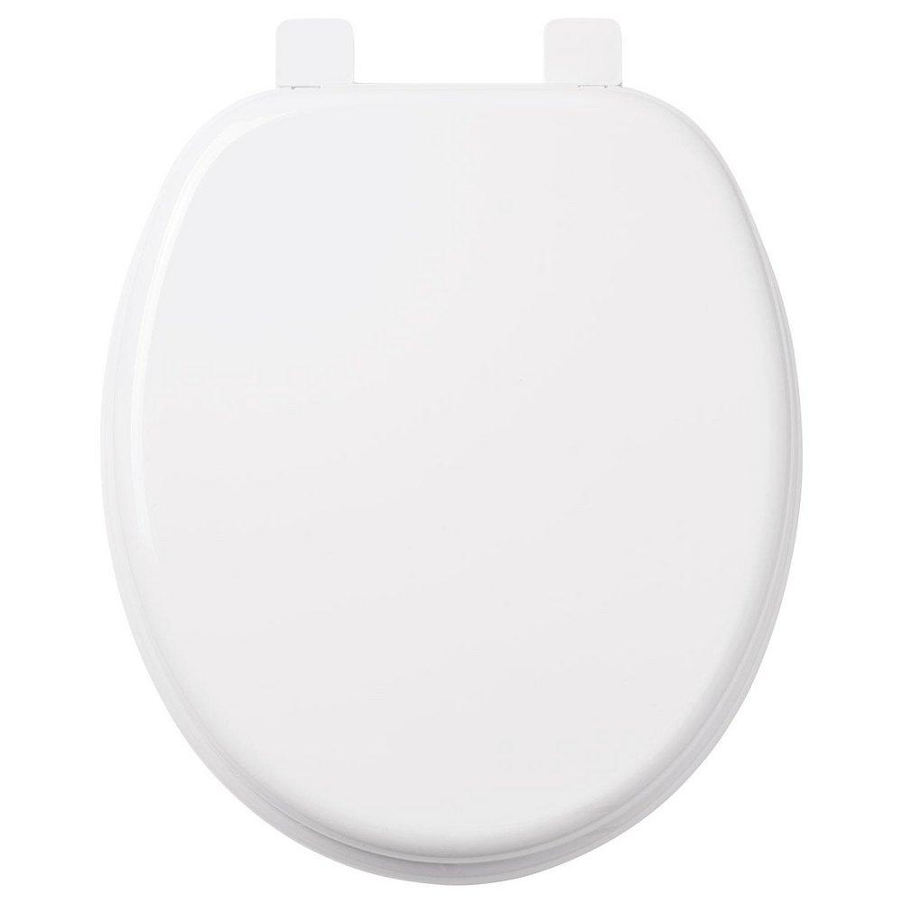 Signature Hardware White Round Toilet Seat 
