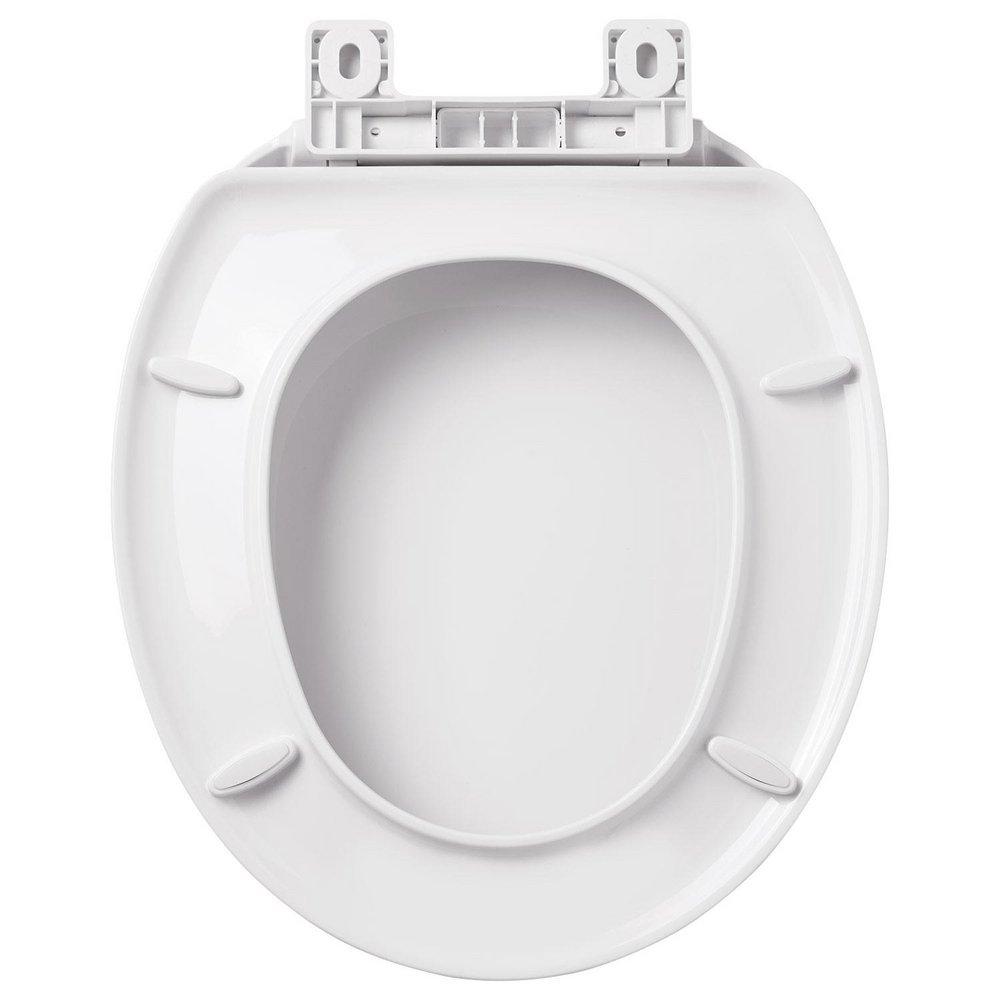 Signature Hardware White Round Toilet Seat 