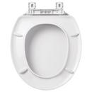 Signature Hardware White Round Toilet Seat 
