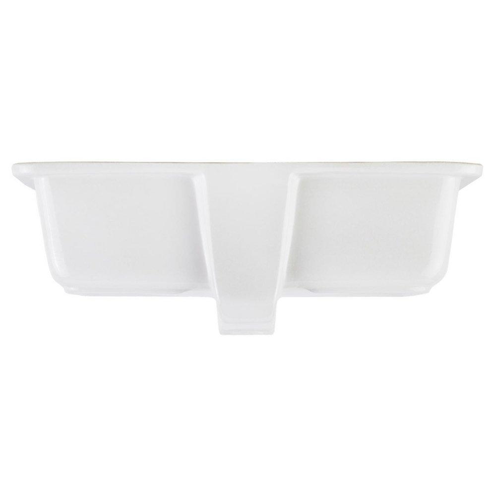 Signature Hardware White 20 in. Rectangular Undermount Basin 