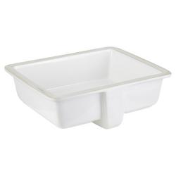 19-7/8 in. Undermount Rectangular Vitreous China Bathroom Sink in White