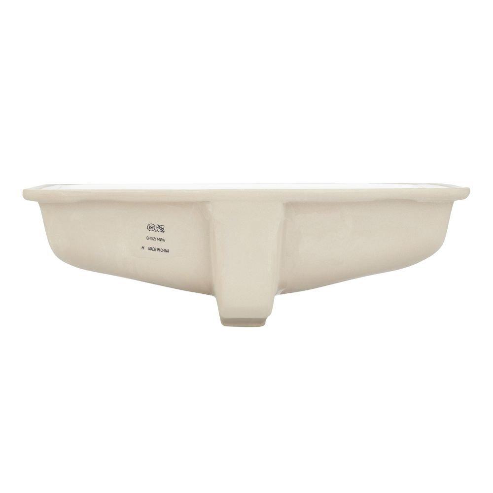 Signature Hardware White Undermount Basin 