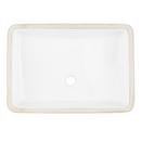 Signature Hardware White 20-7/8 x 14-1/8 in. Undermount Bathroom Sink 