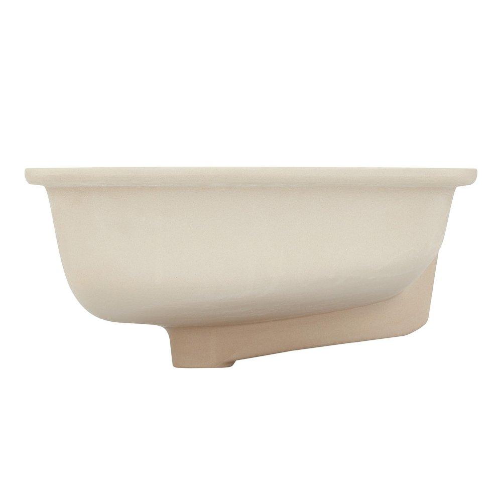 Signature Hardware White 20-7/8 x 14-1/8 in. Undermount Bathroom Sink 