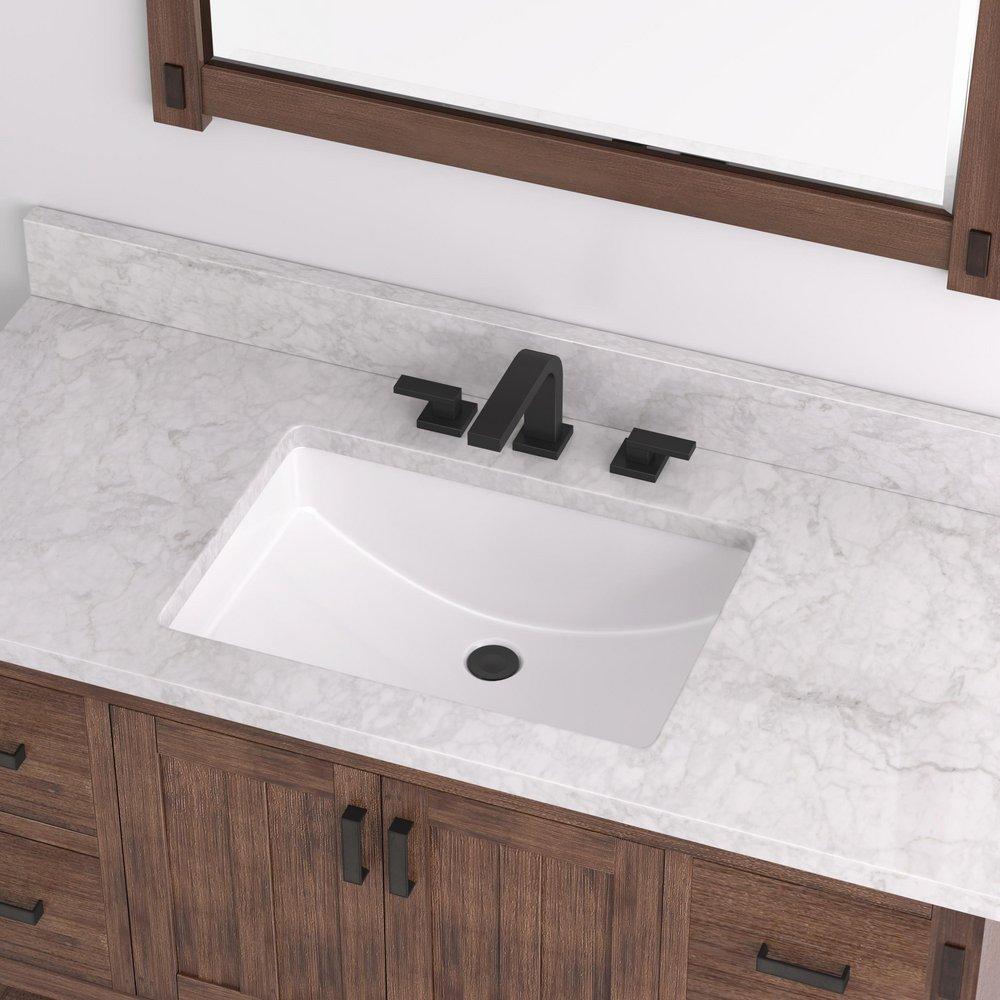 Signature Hardware White 20-7/8 x 14-1/8 in. Undermount Bathroom Sink 