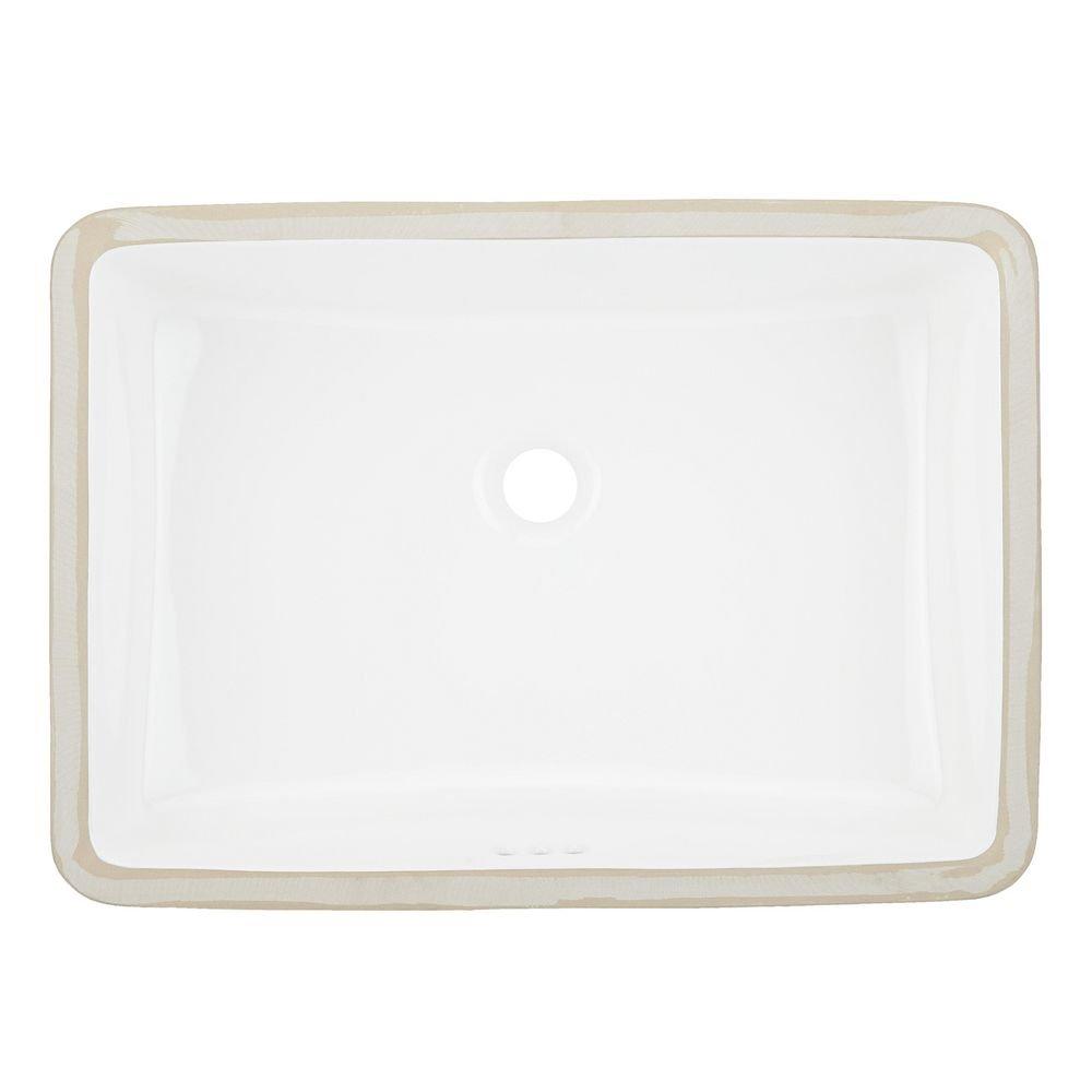 Signature Hardware White Undermount Basin 