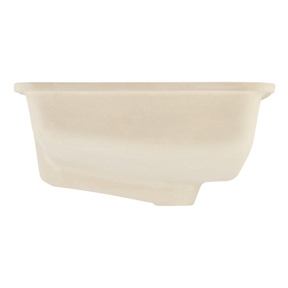 Signature Hardware White 20-7/8 x 14-1/8 in. Undermount Bathroom Sink 