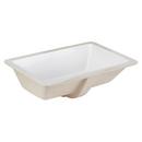 21 in. Undermount Rectangular Vitreous China Bathroom Sink in White
