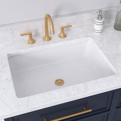 20 in. Undermount Rectangular Bathroom Sink in White
