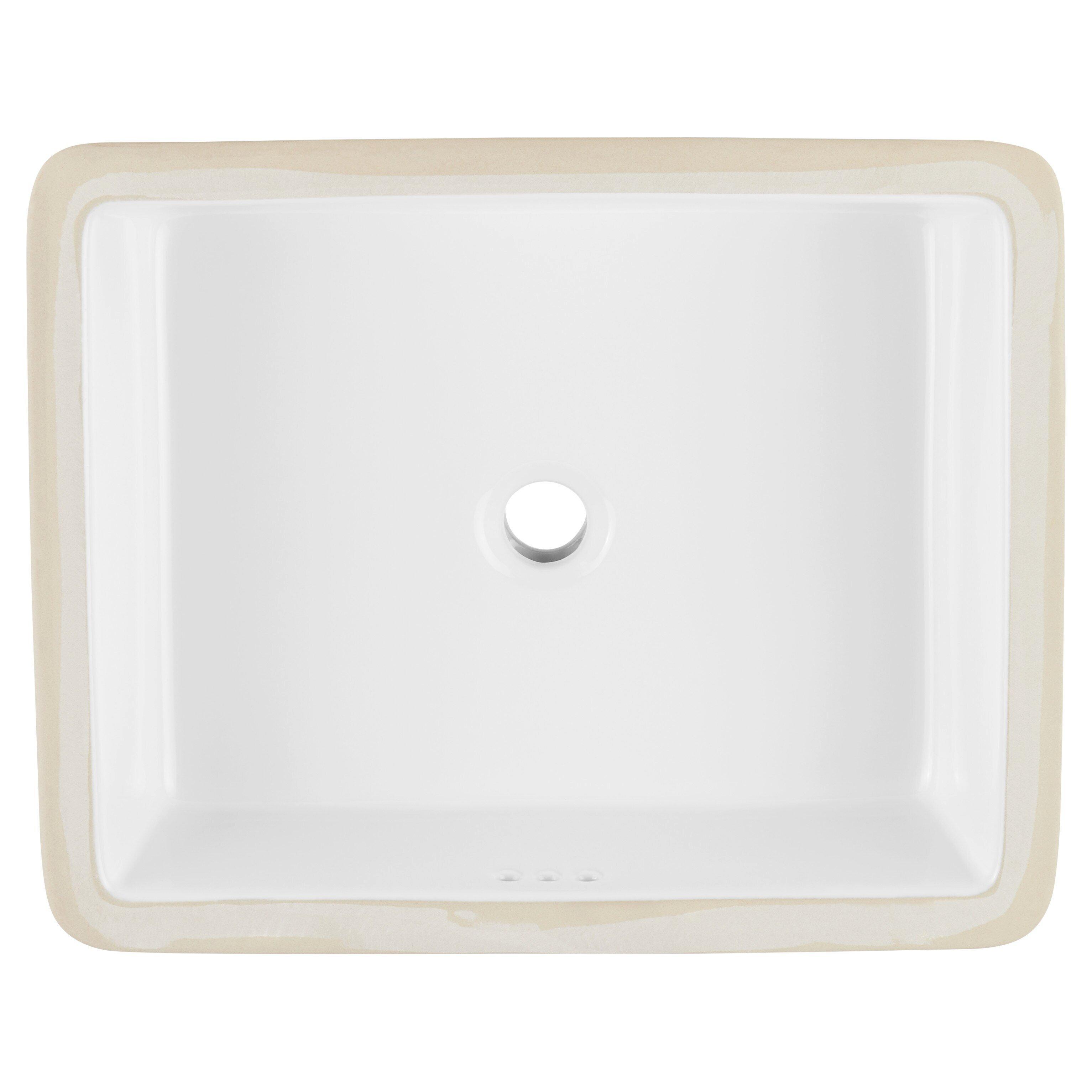 Signature Hardware White Undermount Bathroom Sink 