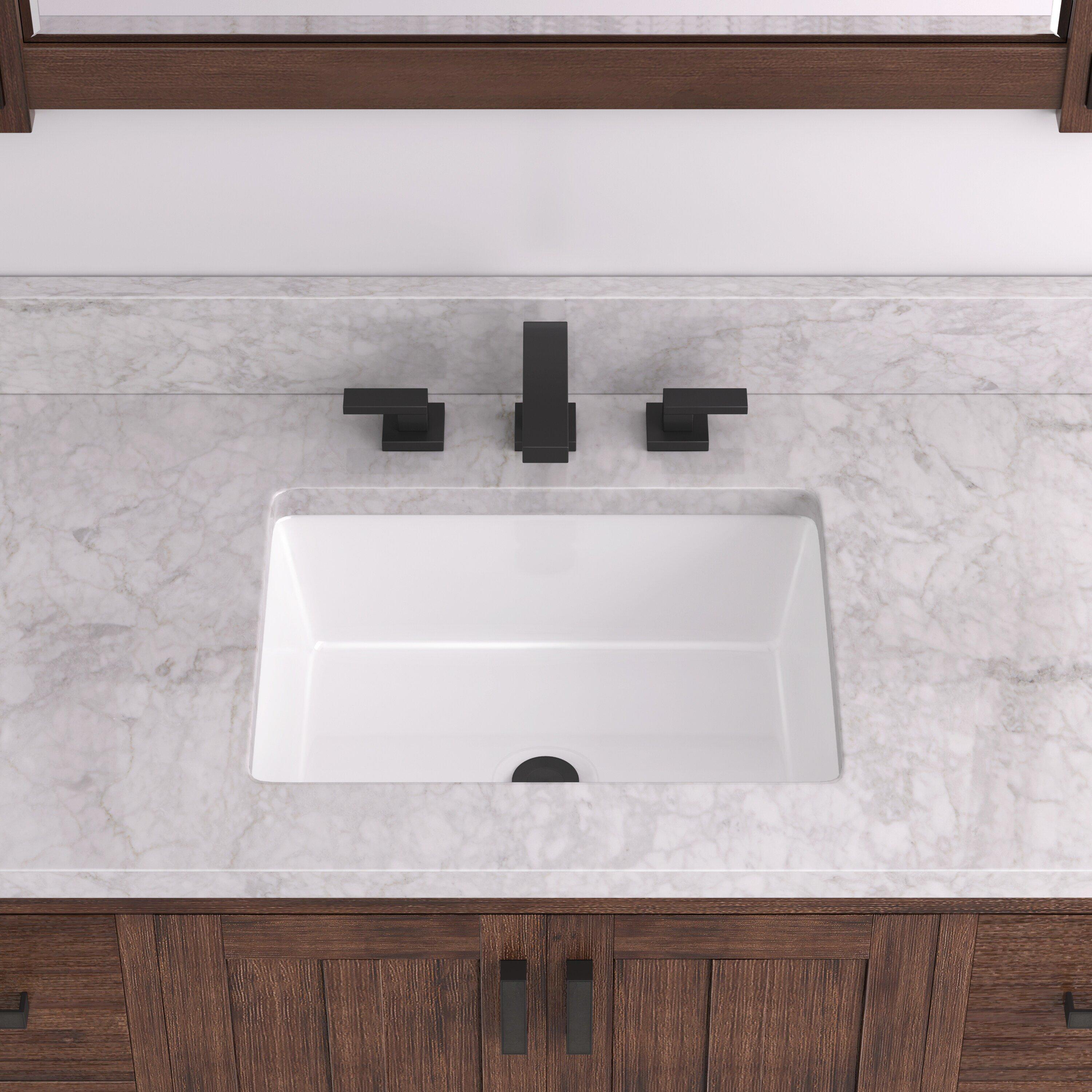 Signature Hardware White Undermount Bathroom Sink 