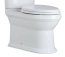 Signature Hardware White Elongated ADA Compliant Skirted Toilet Bowl with Seat 