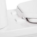 Signature Hardware White Elongated ADA Compliant Skirted Toilet Bowl with Seat 