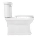 Signature Hardware White Elongated ADA Compliant Skirted Toilet Bowl with Seat 