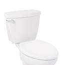 Signature Hardware White Easy Clean Elongated Closed Front Toilet Seat 
