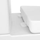 Signature Hardware White Elongated Closed Front Toilet Seat 