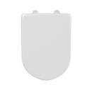 Signature Hardware White Elongated Closed Front Toilet Seat 
