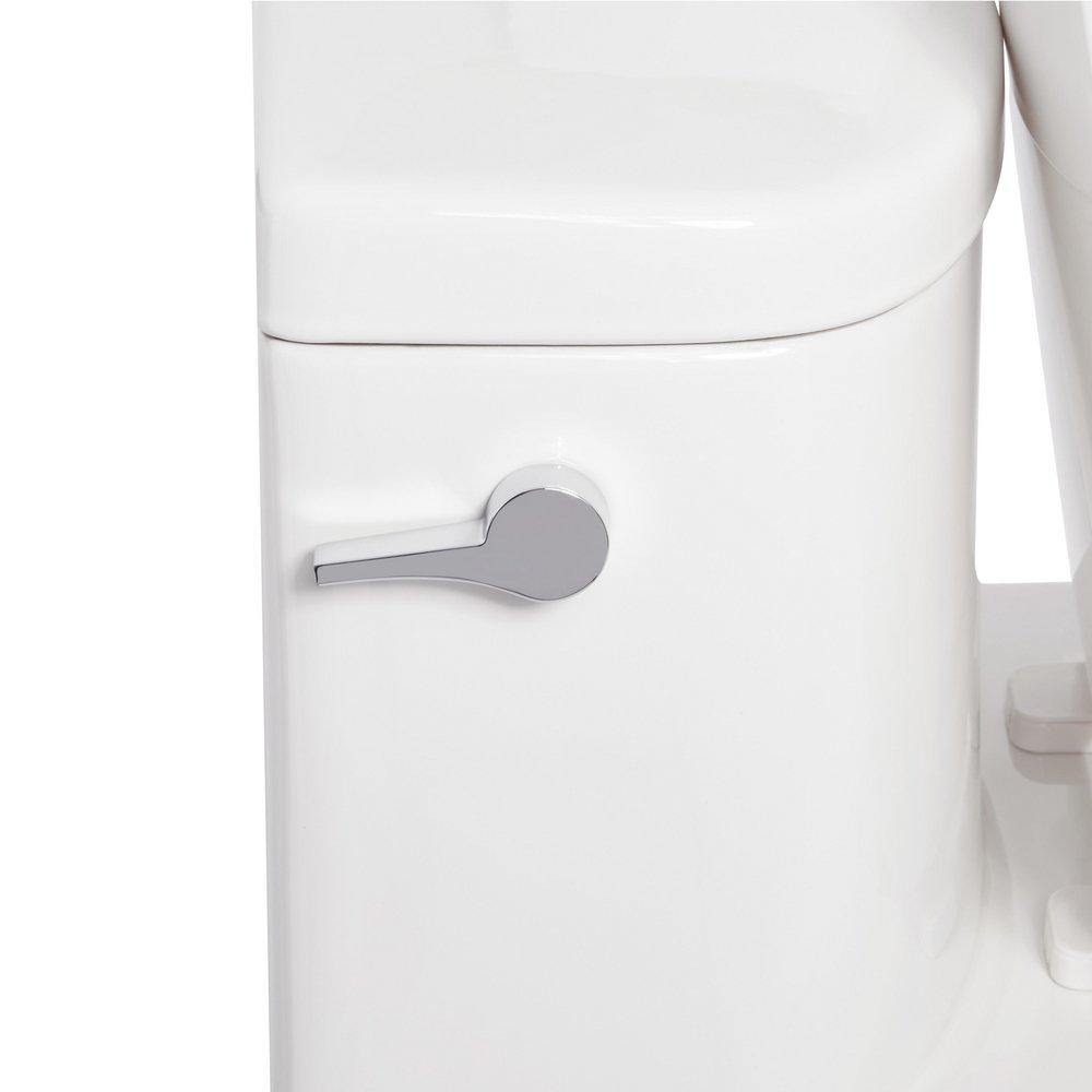 Signature Hardware White 1.28 gpf Elongated One Piece Toilet with Seat 