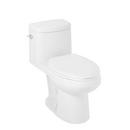 Signature Hardware White 1.28 gpf Elongated One Piece Toilet with Seat 