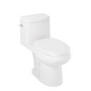Signature Hardware White 1.28 gpf Elongated One Piece Toilet with Seat 