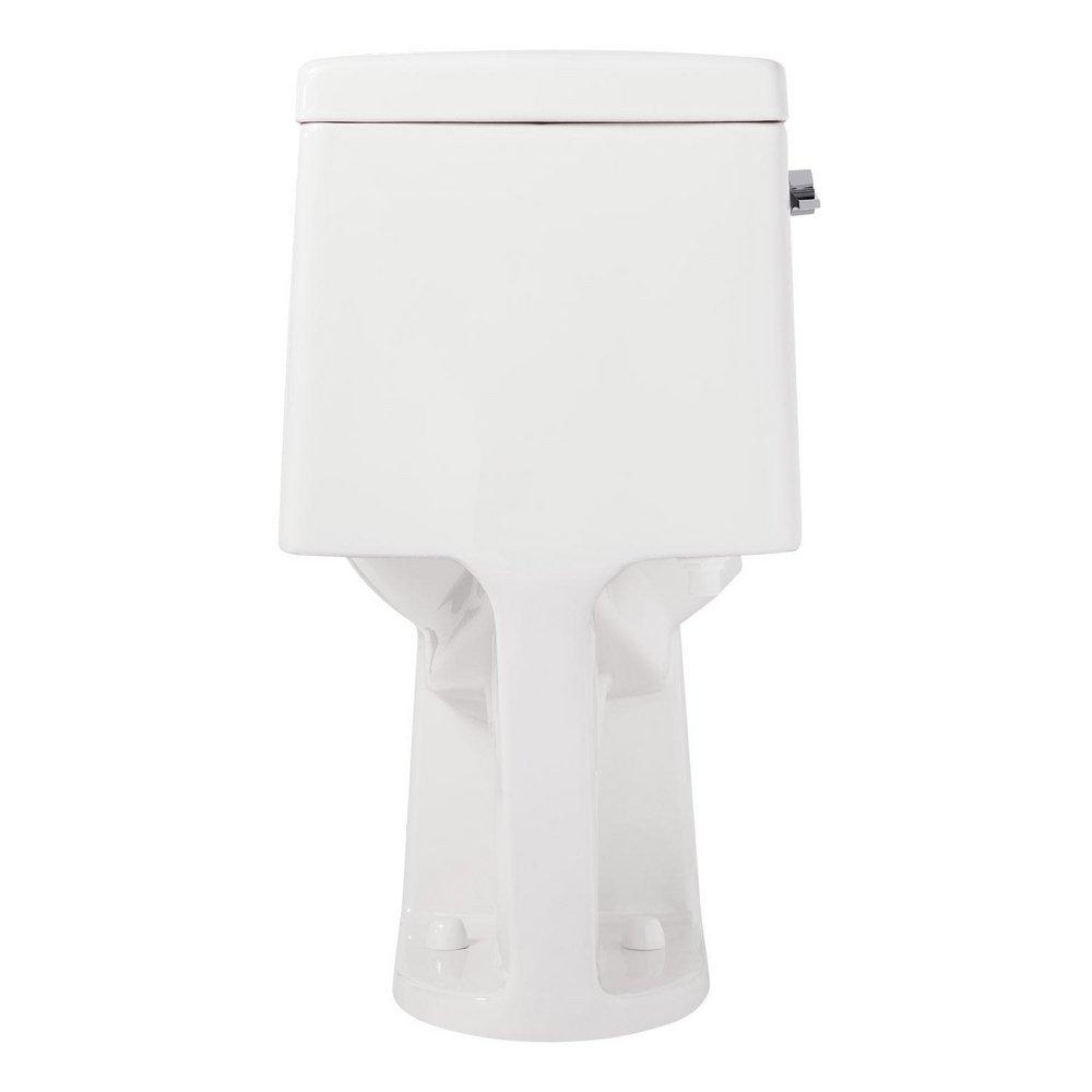 Signature Hardware White 1.28 gpf Elongated One Piece Toilet with Seat 