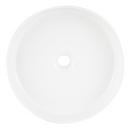 Signature Hardware White 16 in. Circular Fireclay Vessel Bathroom Sink 