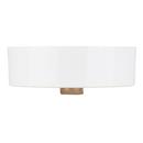 Signature Hardware White 16 in. Circular Fireclay Vessel Bathroom Sink 