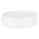 Signature Hardware White 16 in. Circular Fireclay Vessel Bathroom Sink 