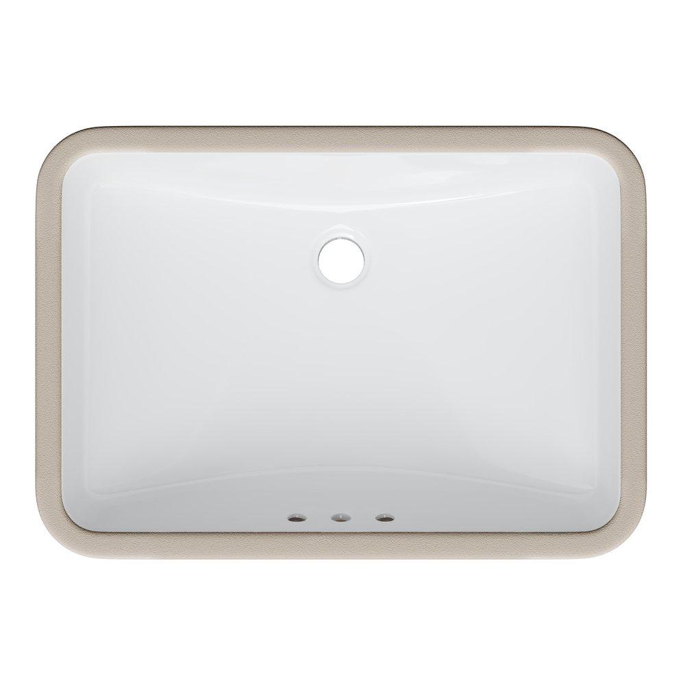 Miseno White 21X14 UC B/ROOM VC SINK 0H WHIT 