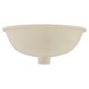 Signature Hardware White 17 in. Oval Undermount Bathroom Sink 