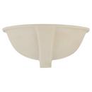 Signature Hardware White 17 in. Oval Undermount Bathroom Sink 