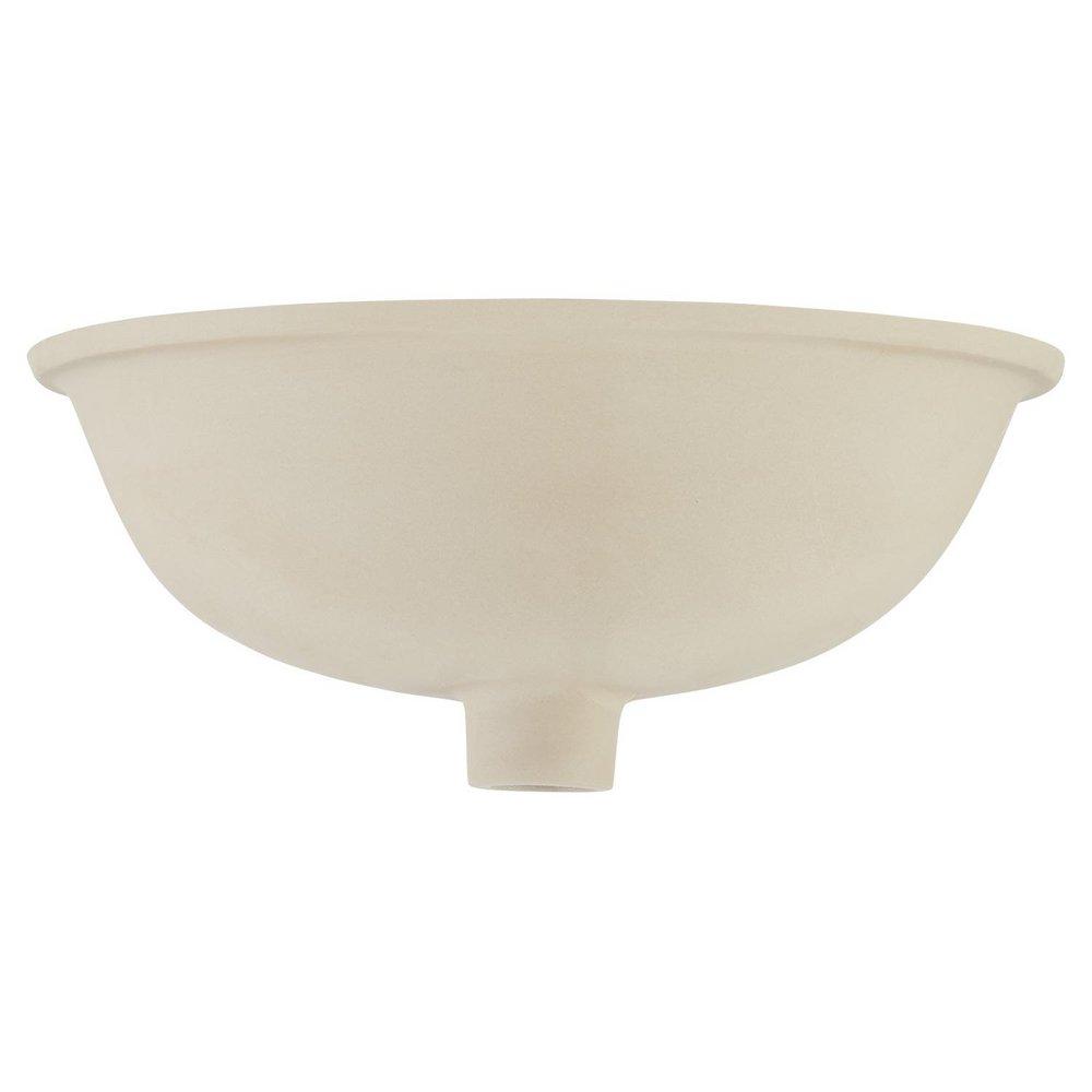 Signature Hardware White 17 in. Oval Undermount Bathroom Sink 
