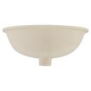 Signature Hardware White 17 in. Oval Undermount Bathroom Sink 