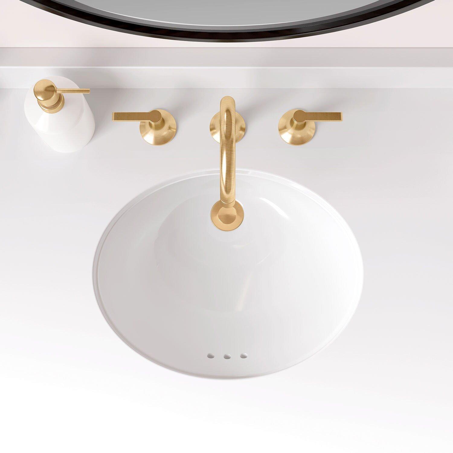 Signature Hardware White Undermount Bathroom Sink 