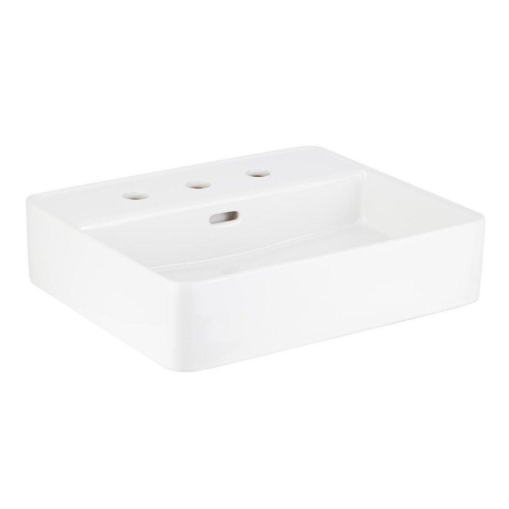 Signature Hardware White Vessel Bathroom Sink 