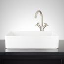 Signature Hardware White 20 x 14 in. Rectangular Fireclay Vessel Bathroom Sink 
