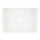 Signature Hardware White 20 x 14 in. Rectangular Fireclay Vessel Bathroom Sink 
