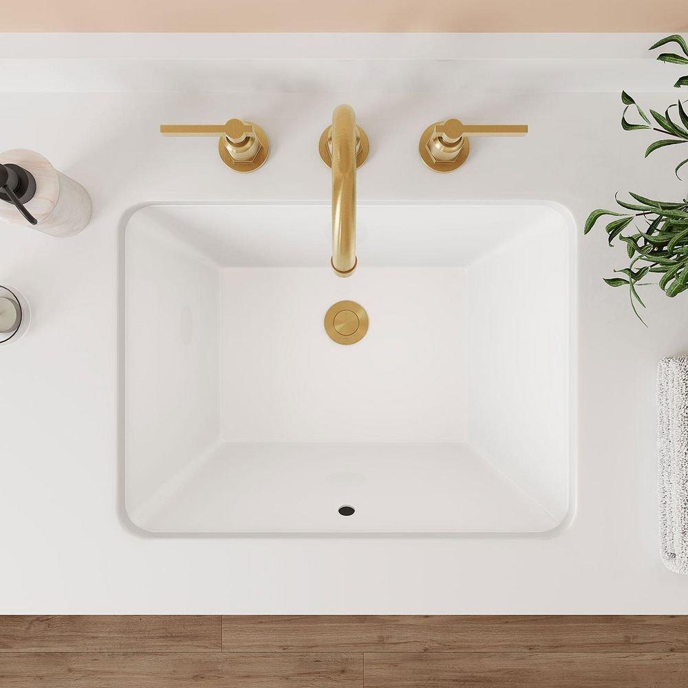 Signature Hardware White Undermount Basin 